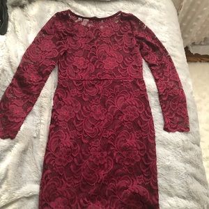 Red mini dress size small